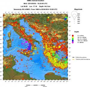 wide historical seismicity