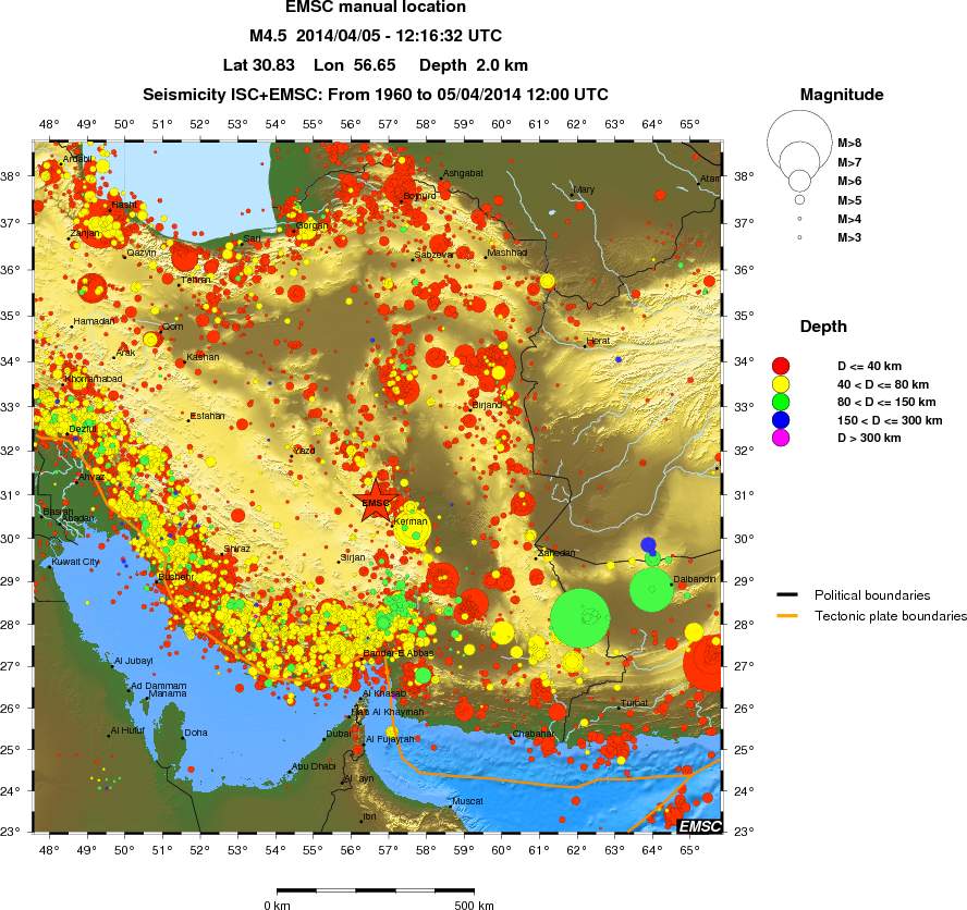 wide historical seismicity