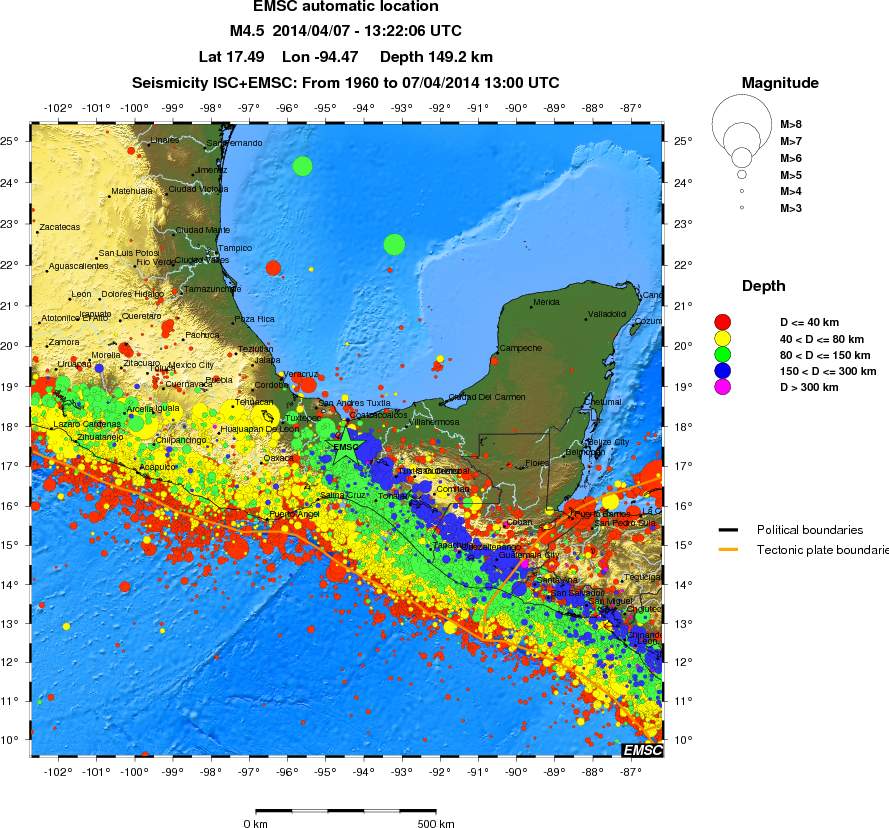 wide historical seismicity