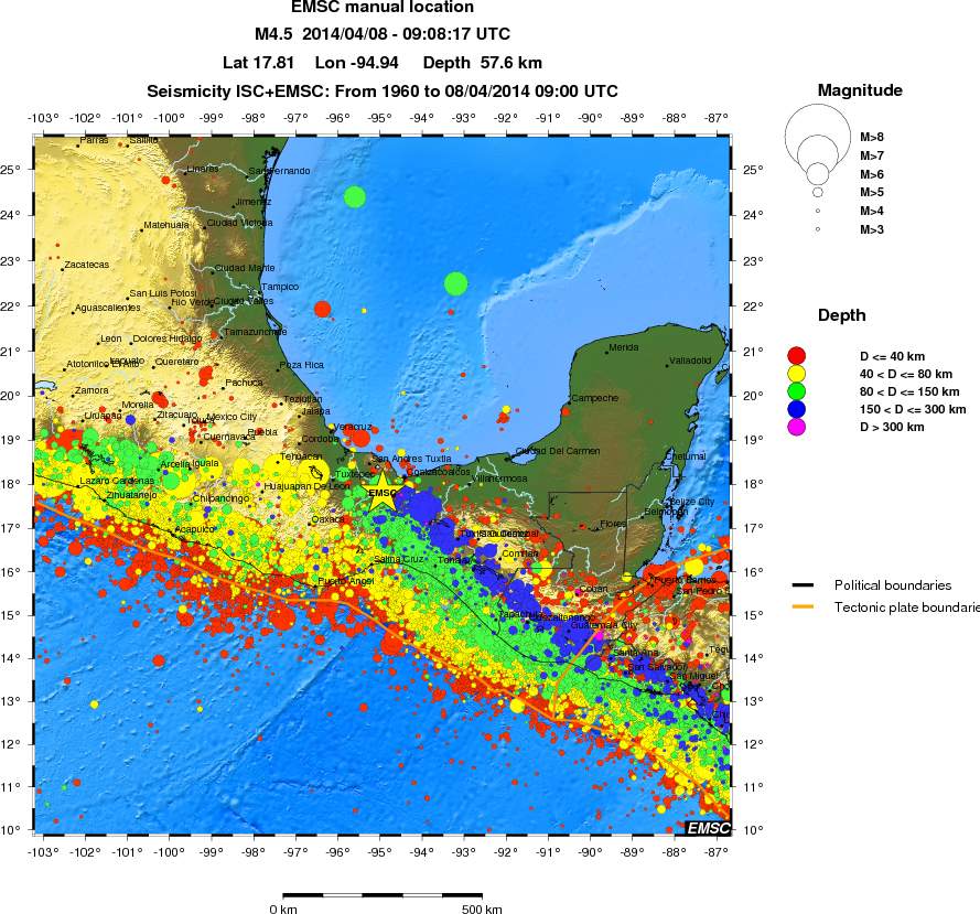 wide historical seismicity