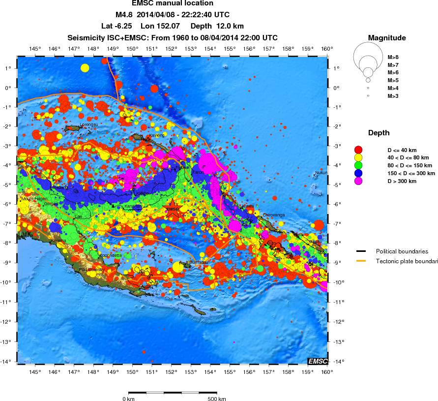wide historical seismicity
