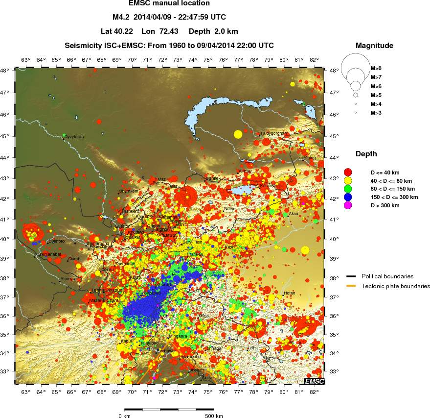wide historical seismicity
