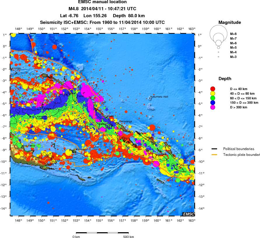 wide historical seismicity