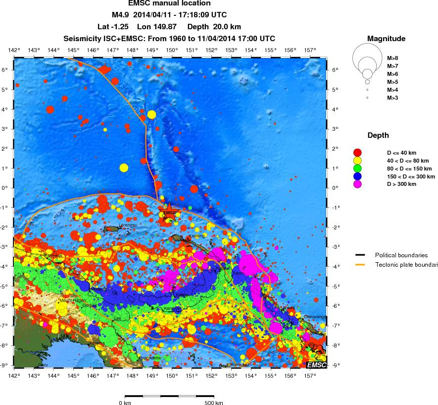 wide historical seismicity
