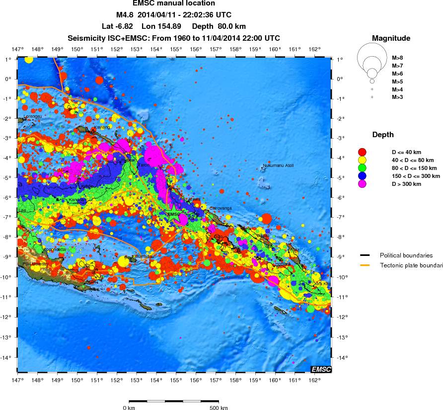 wide historical seismicity