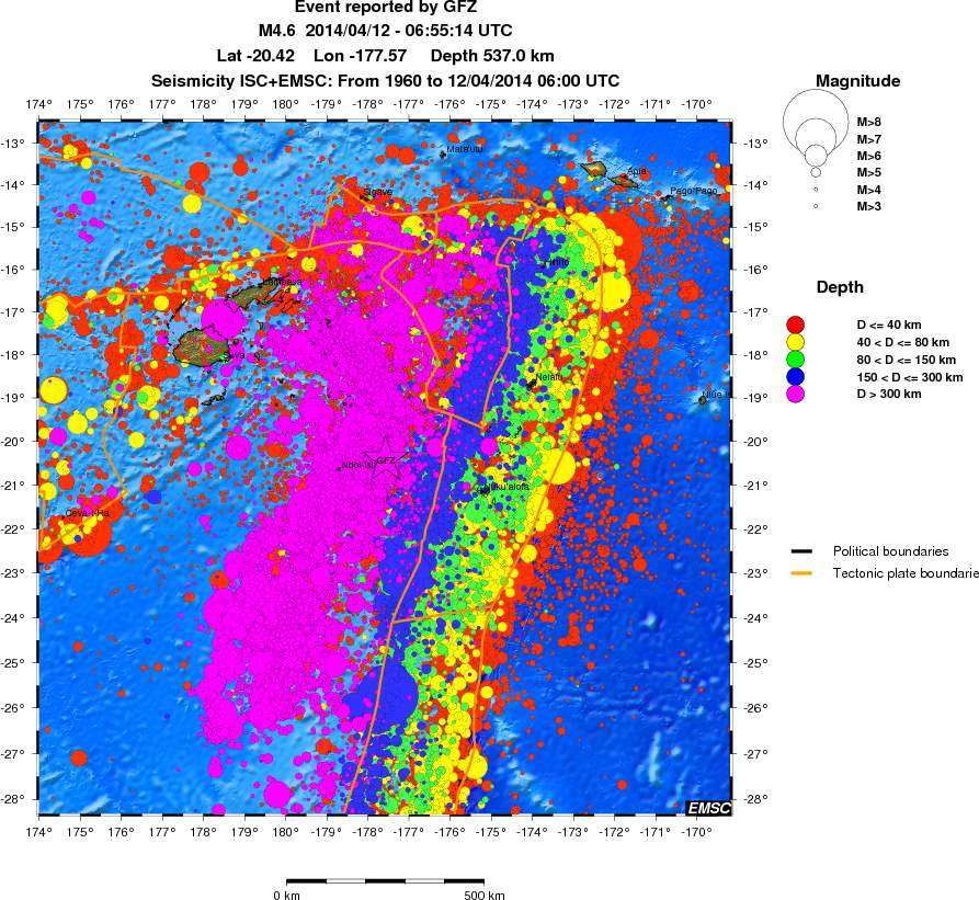 wide historical seismicity
