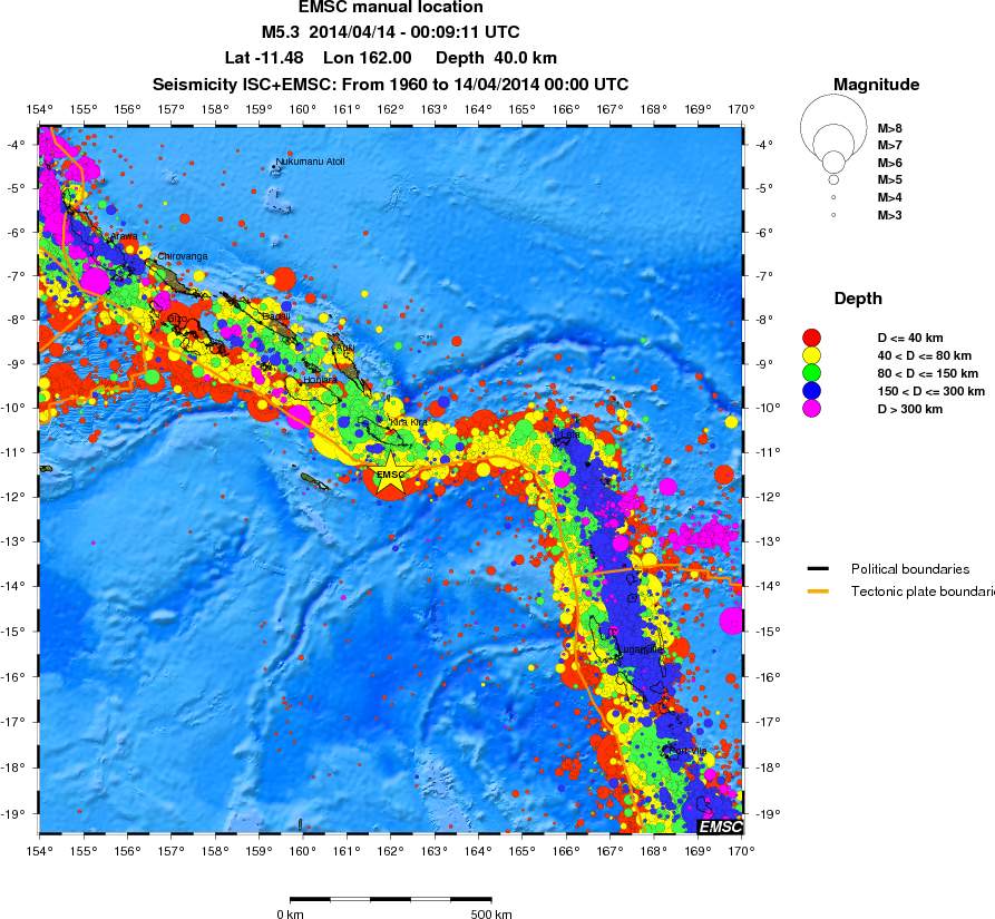 wide historical seismicity