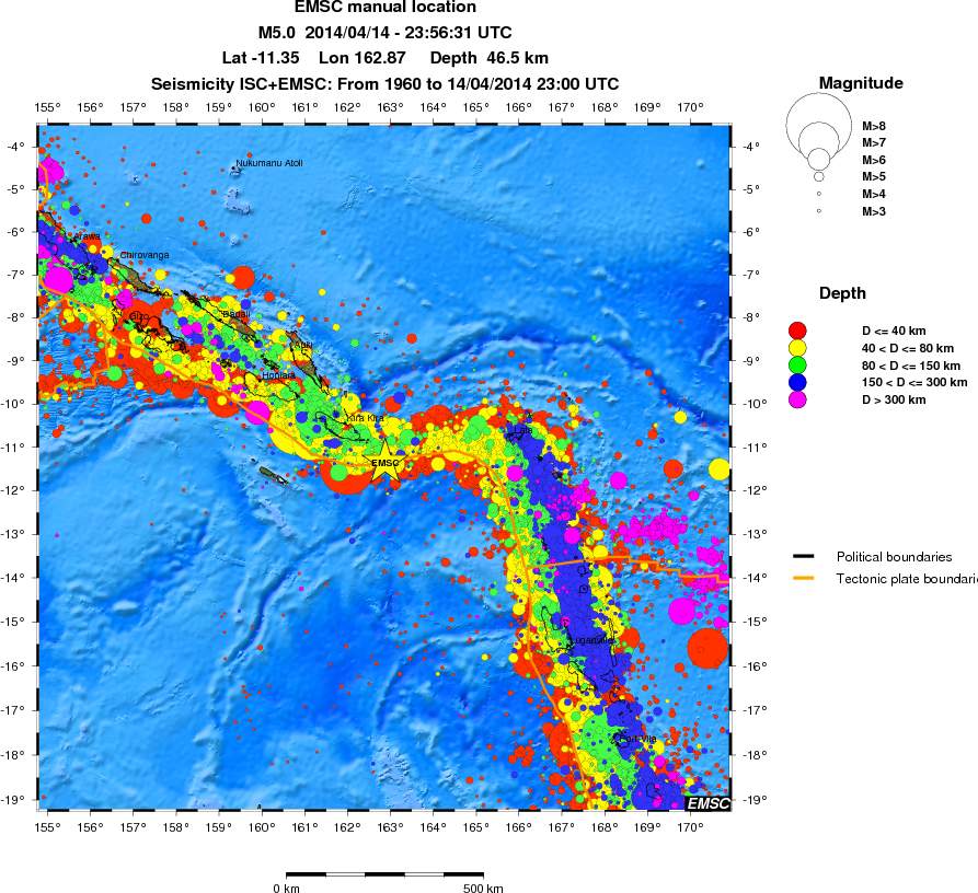 wide historical seismicity
