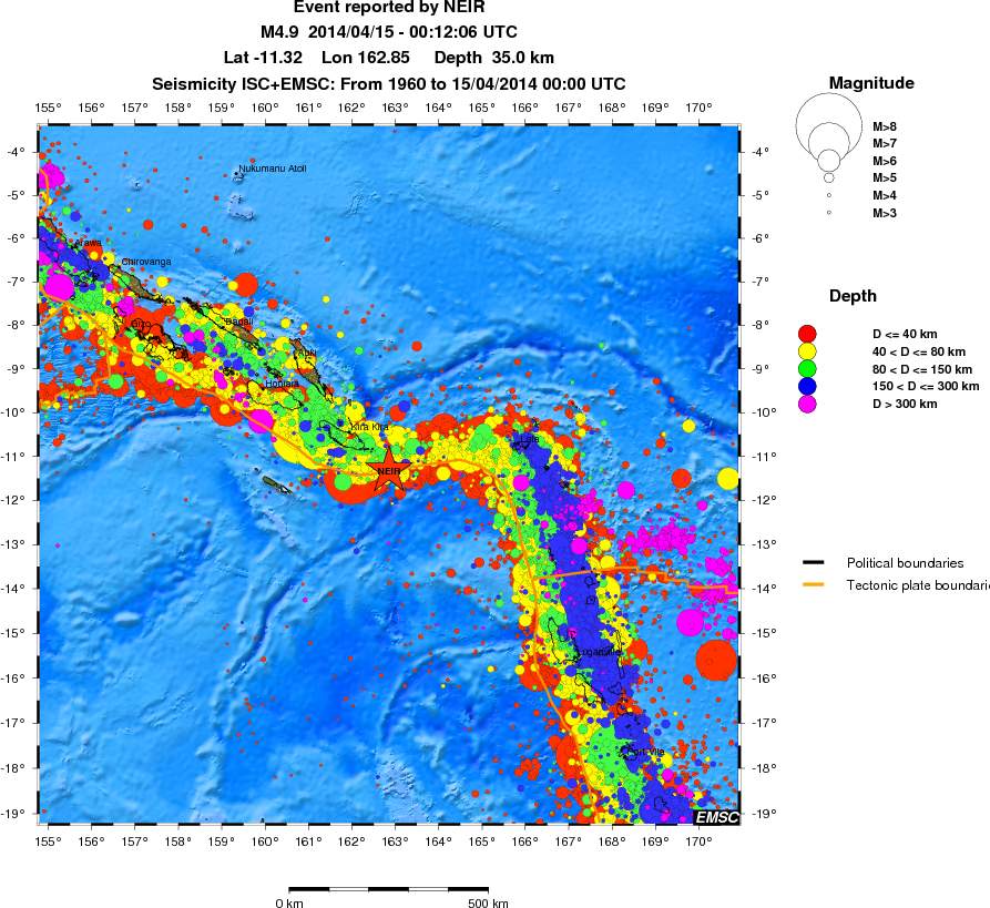 wide historical seismicity