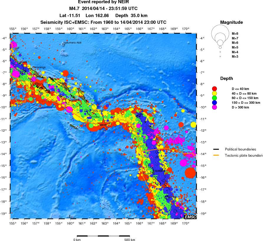 wide historical seismicity