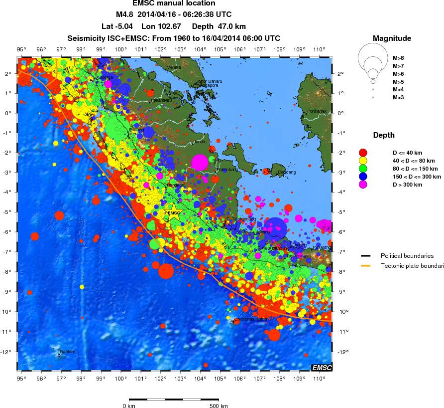 wide historical seismicity