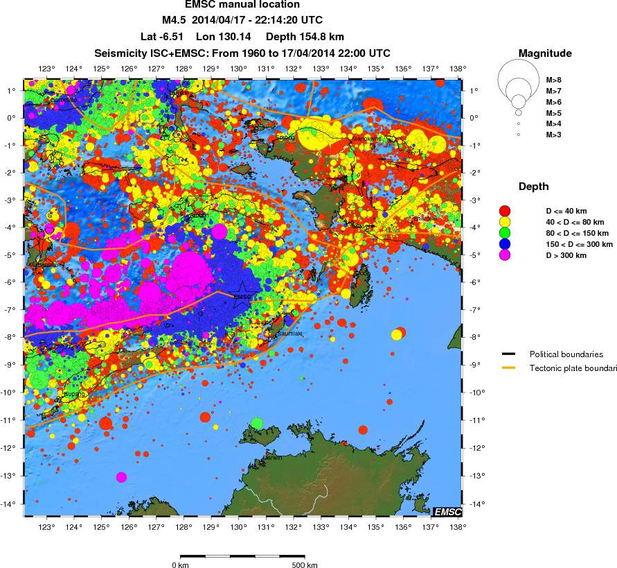 wide historical seismicity