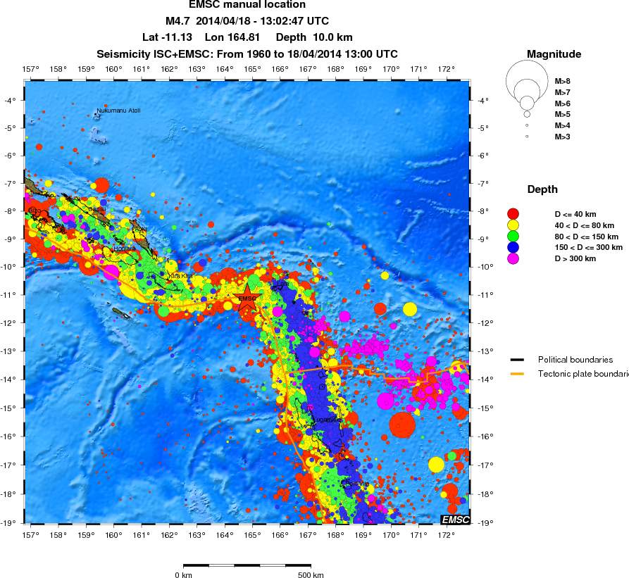 wide historical seismicity