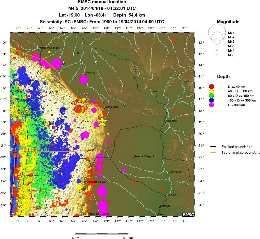 wide historical seismicity