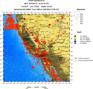 wide historical seismicity