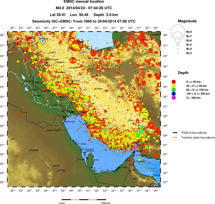 wide historical seismicity