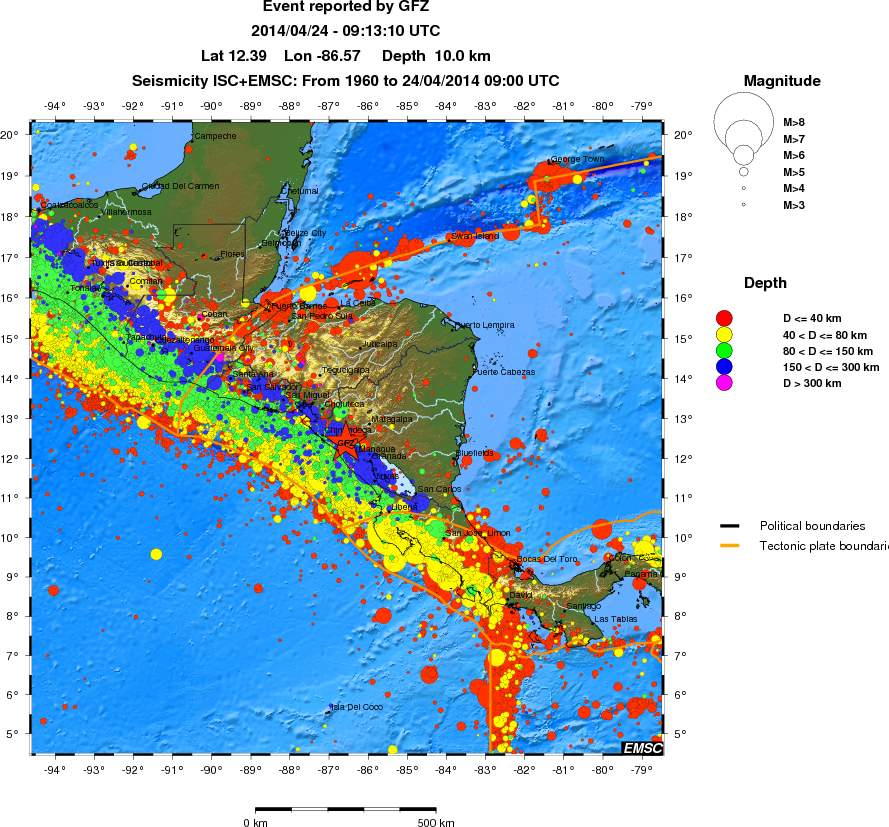 wide historical seismicity