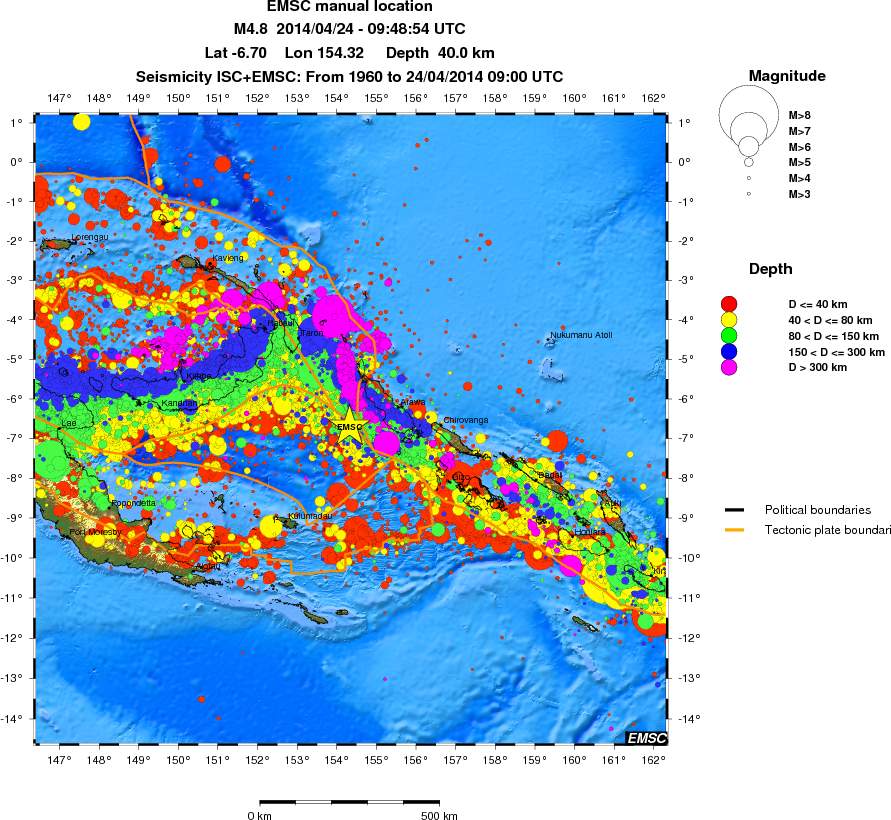 wide historical seismicity