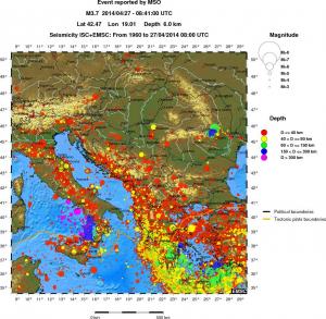 wide historical seismicity