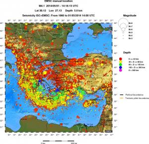 wide historical seismicity