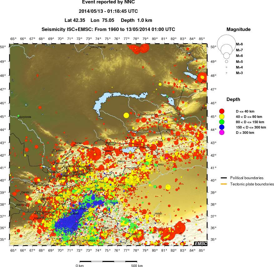 wide historical seismicity