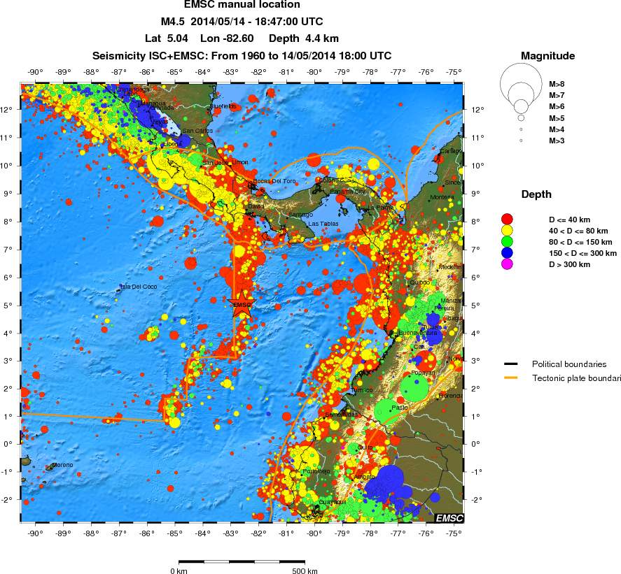 wide historical seismicity