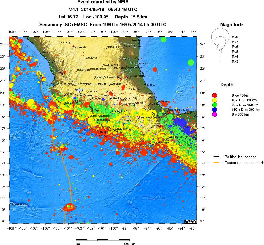 wide historical seismicity