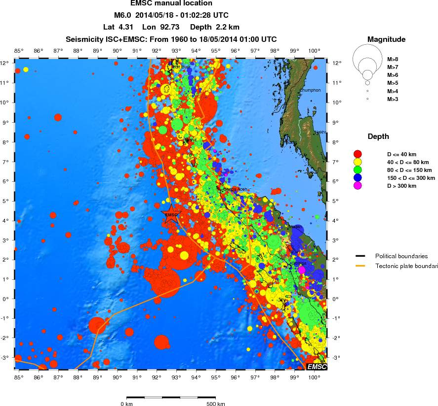 wide historical seismicity