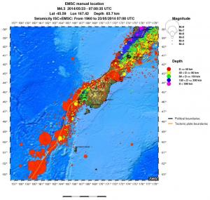 wide historical seismicity