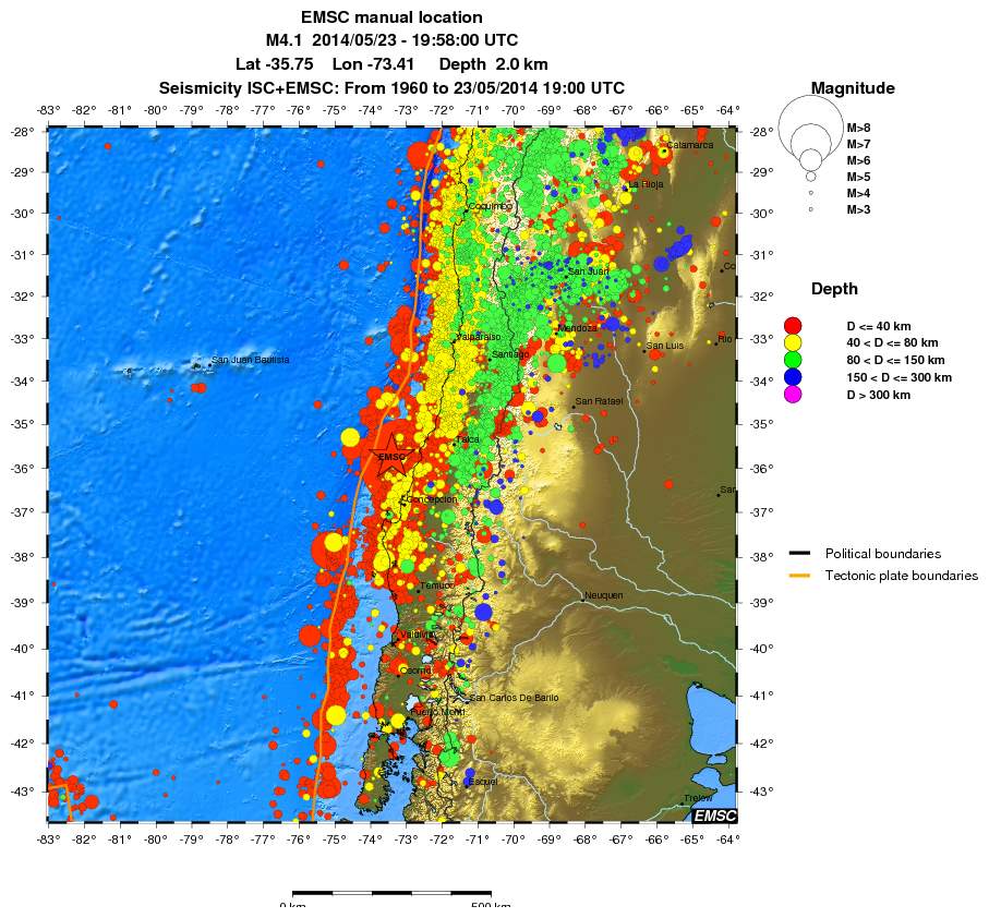wide historical seismicity