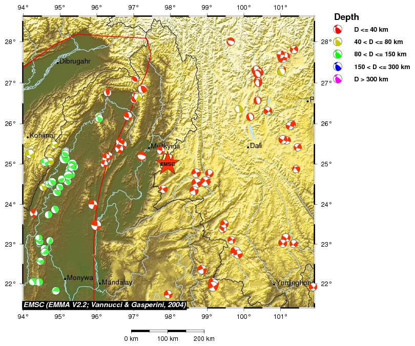 Regional moment Tensor
