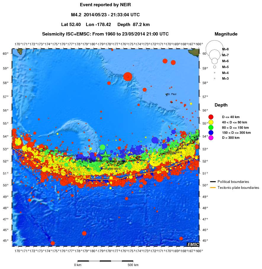 wide historical seismicity