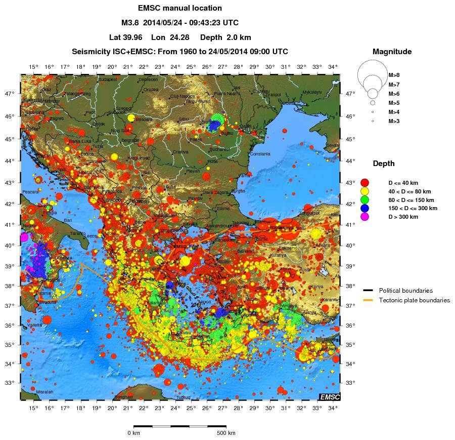 wide historical seismicity