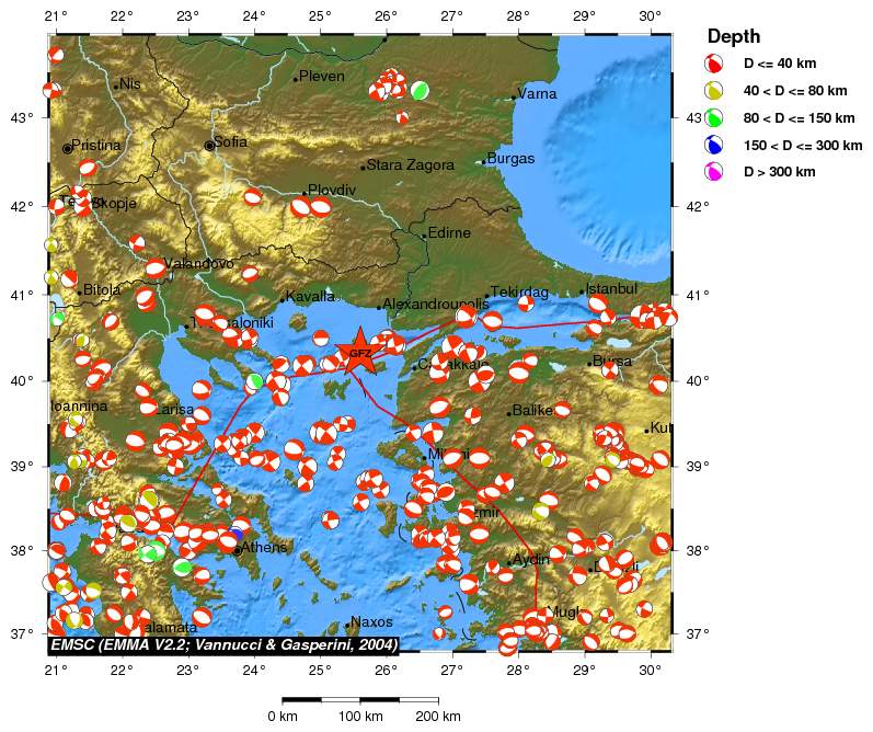 Regional moment Tensor
