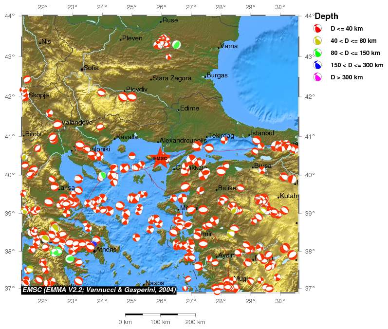 Regional moment Tensor