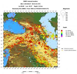 wide historical seismicity