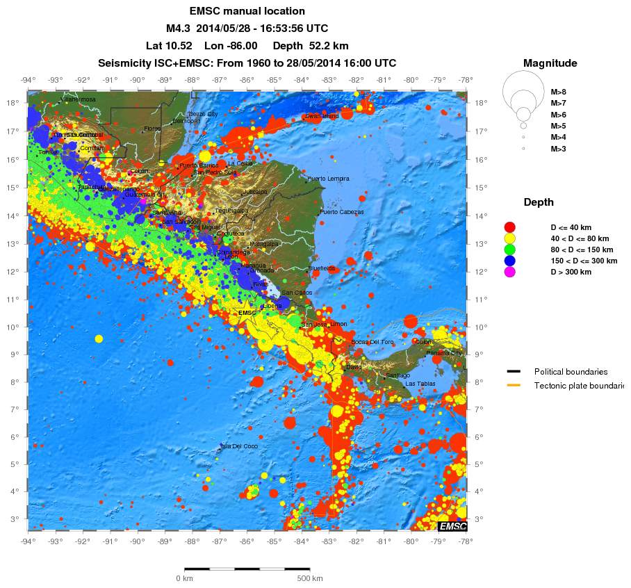 wide historical seismicity