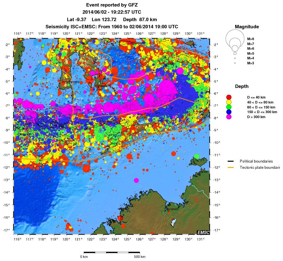 wide historical seismicity