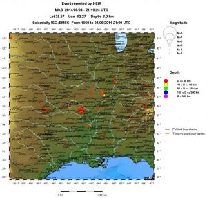 wide historical seismicity