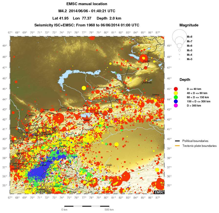 wide historical seismicity