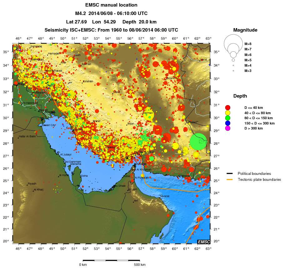 wide historical seismicity
