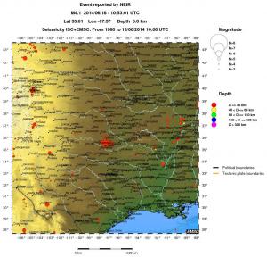 wide historical seismicity