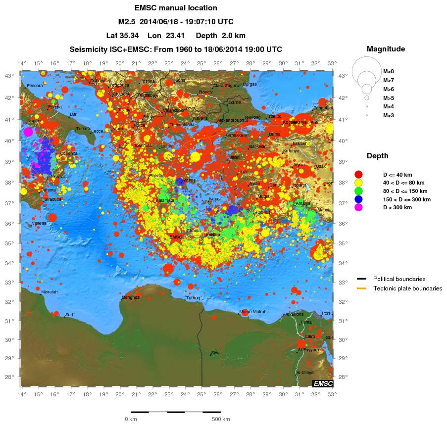 wide historical seismicity
