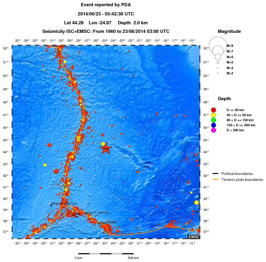 wide historical seismicity