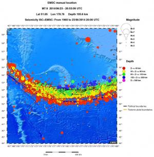 wide historical seismicity