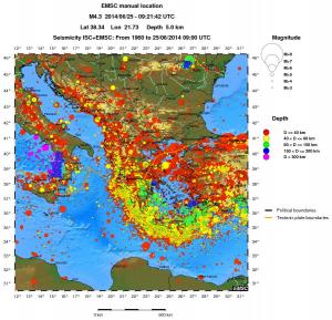 wide historical seismicity