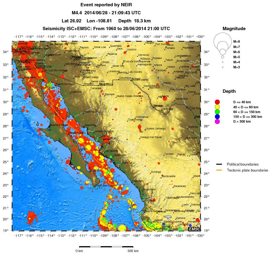 wide historical seismicity