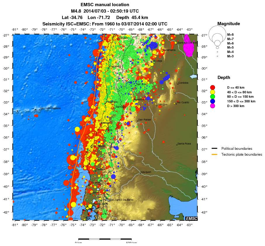 wide historical seismicity