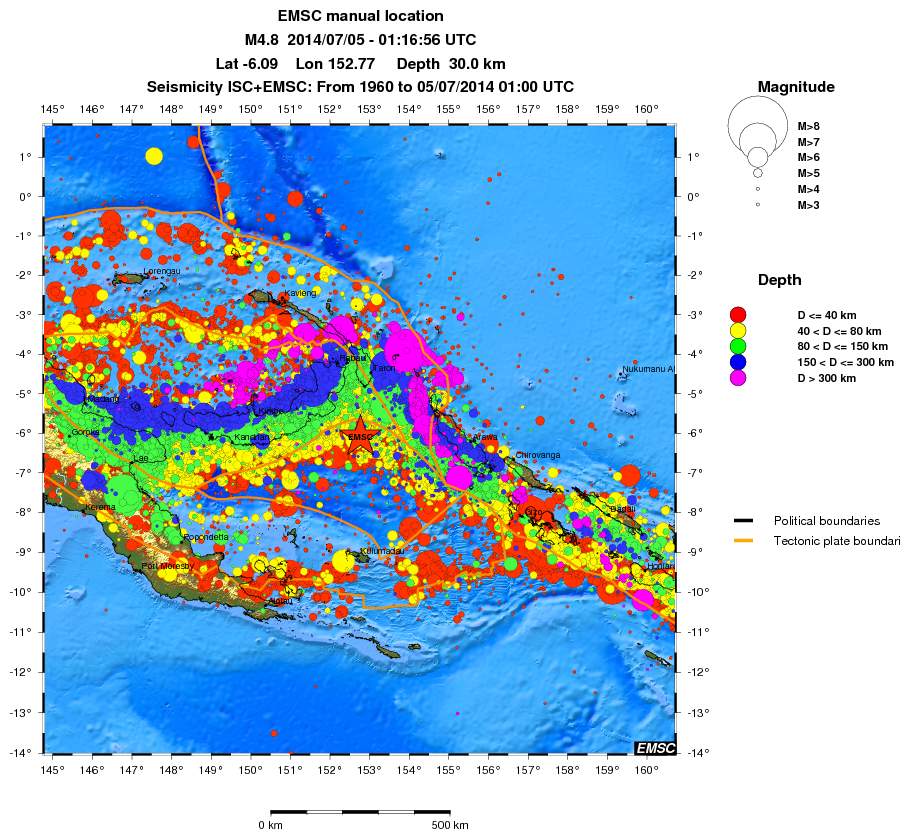 wide historical seismicity