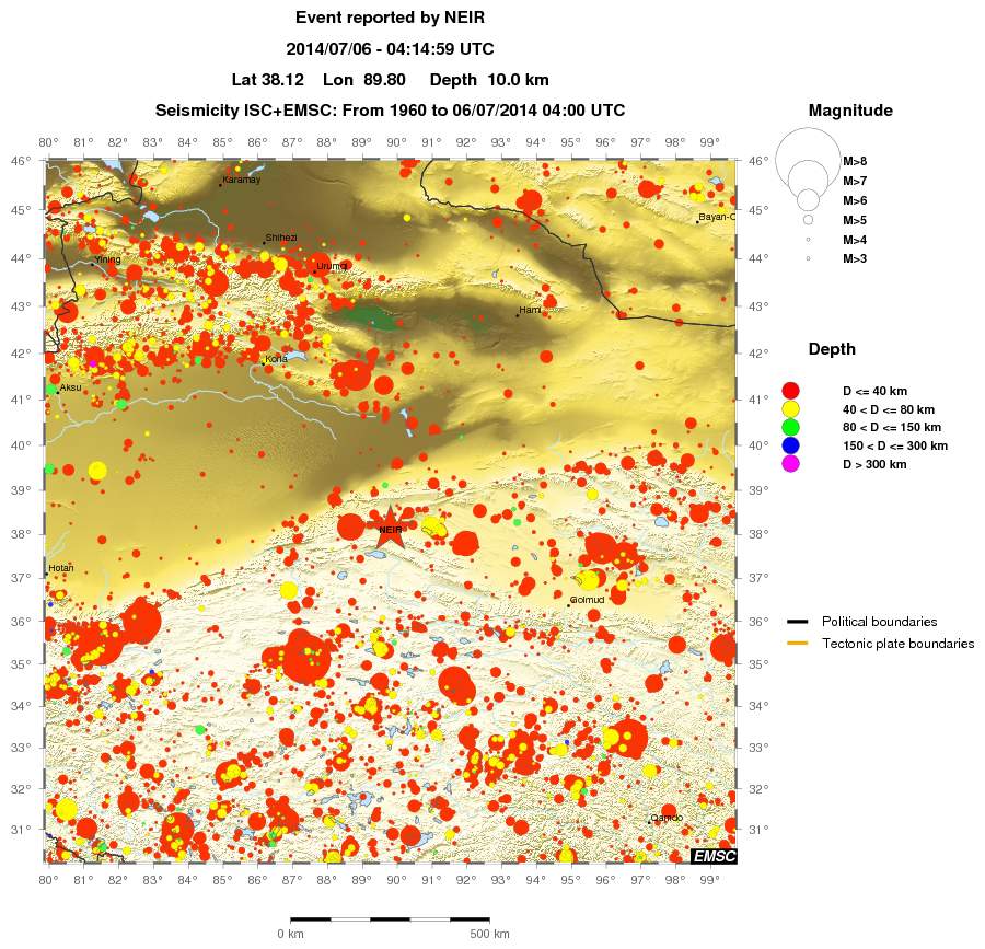 wide historical seismicity